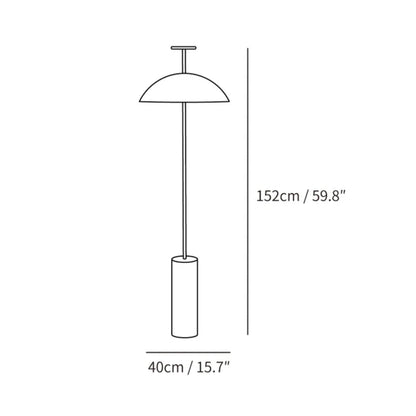 Modern Floor Lamp | Sleek Dome-Shaped Design for Ambient Lighting 3