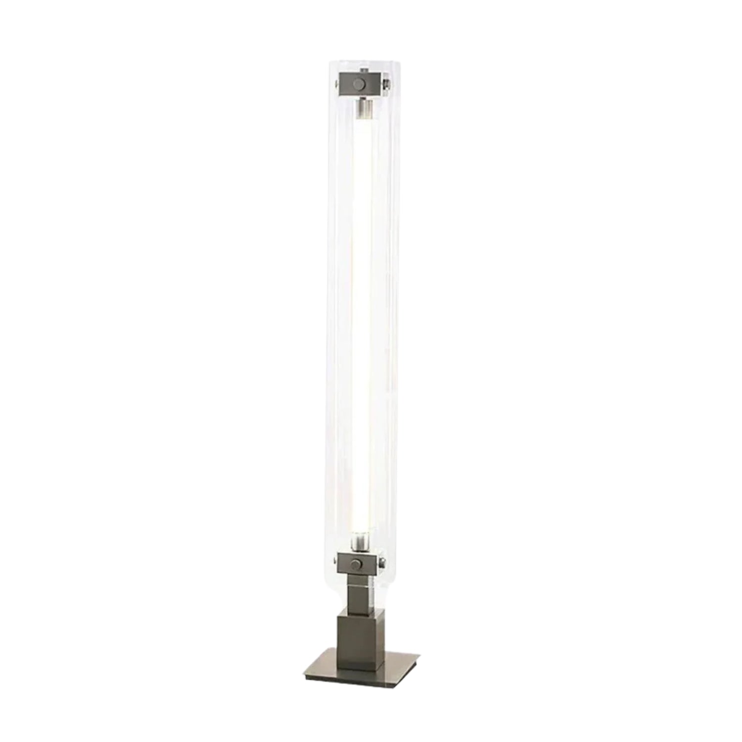 Modern Floor Lamp | Sleek Glass and Acrylic Design for Living Room 0