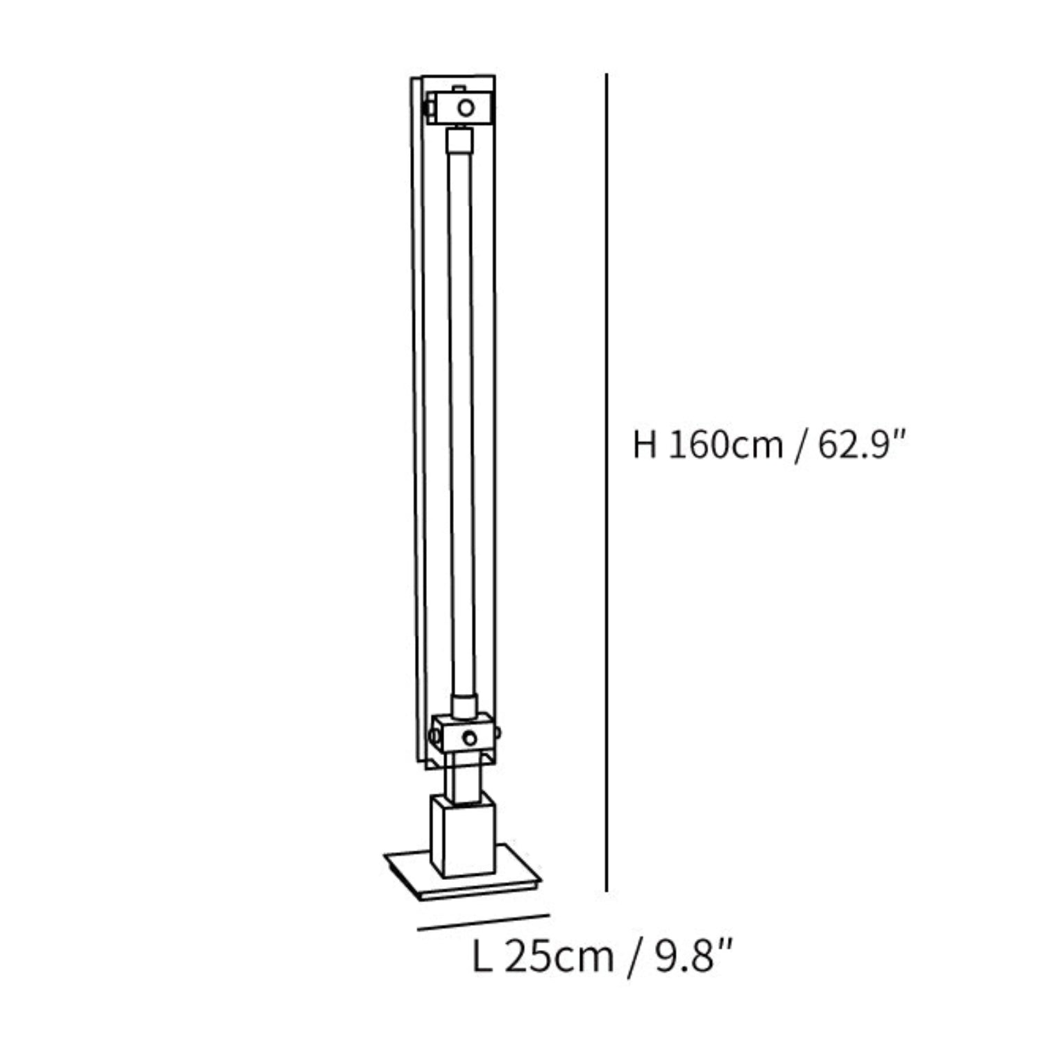Modern Floor Lamp | Sleek Glass and Acrylic Design for Living Room 2