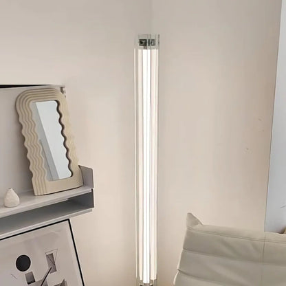 Modern Floor Lamp | Sleek Glass and Acrylic Design for Living Room 3