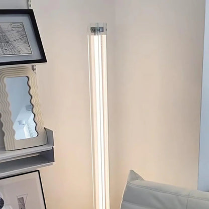 Modern Floor Lamp | Sleek Glass and Acrylic Design for Living Room 5