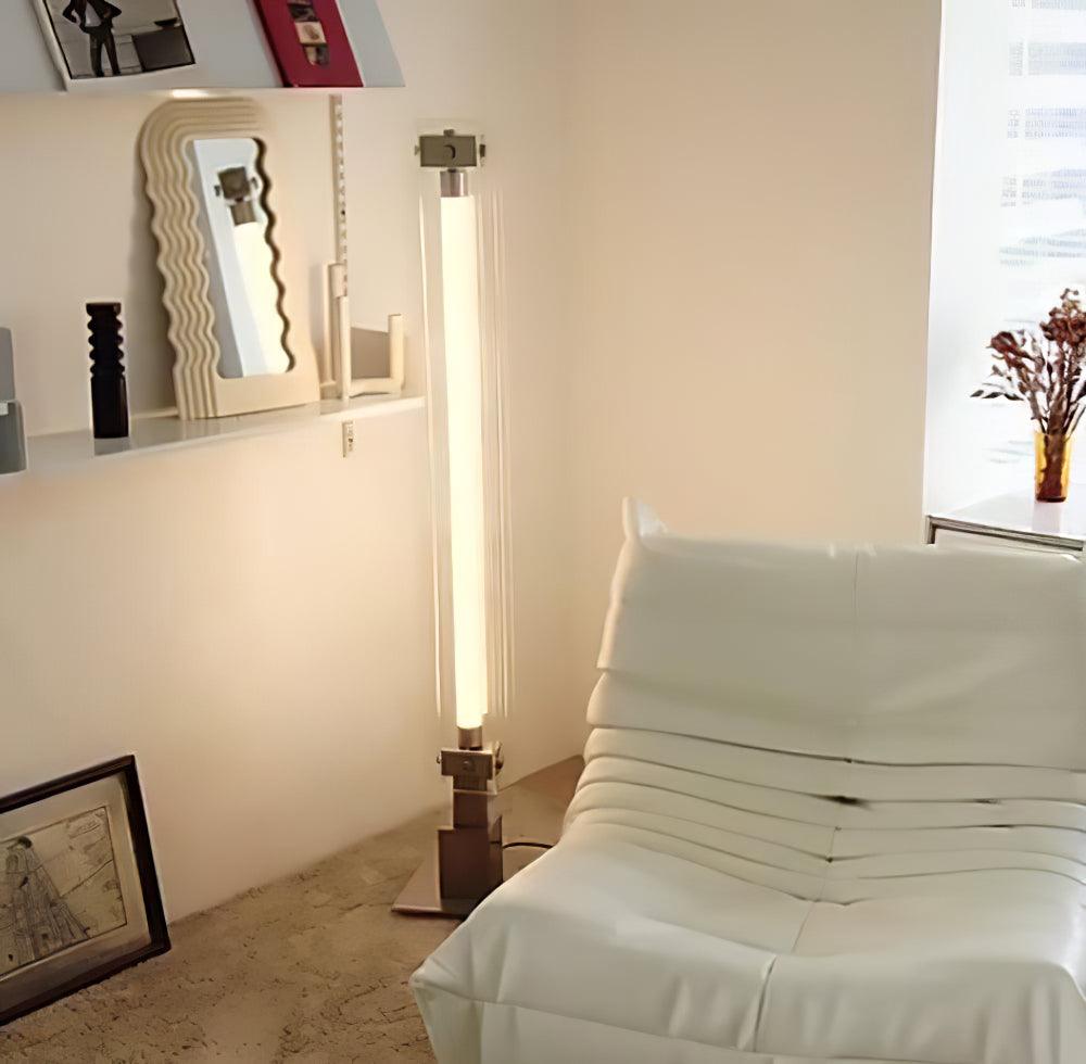 Modern Floor Lamp | Sleek Glass and Acrylic Design for Living Room 6