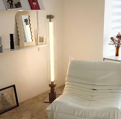 Modern Floor Lamp | Sleek Glass and Acrylic Design for Living Room 6