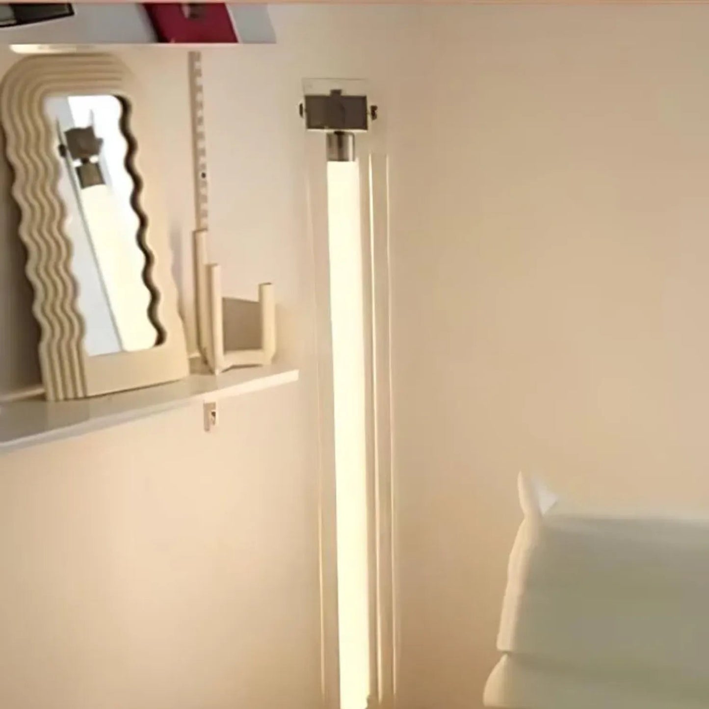 Modern Floor Lamp | Sleek Glass and Acrylic Design for Living Room 7
