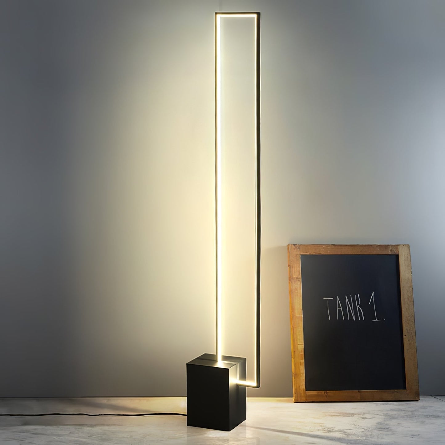 Modern Floor Lamp | Sleek Minimalist Design with Integrated LED Light for Living Room 4