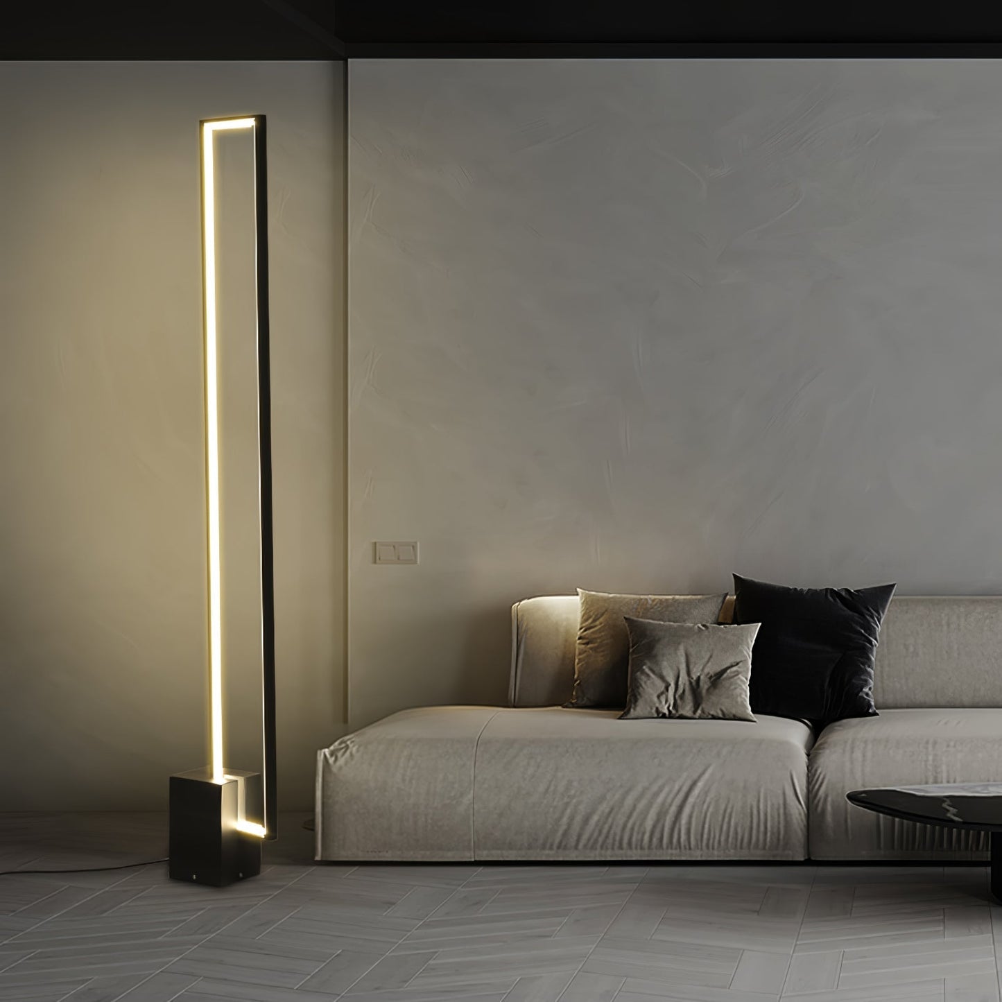 Modern Floor Lamp | Sleek Minimalist Design with Integrated LED Light for Living Room 6