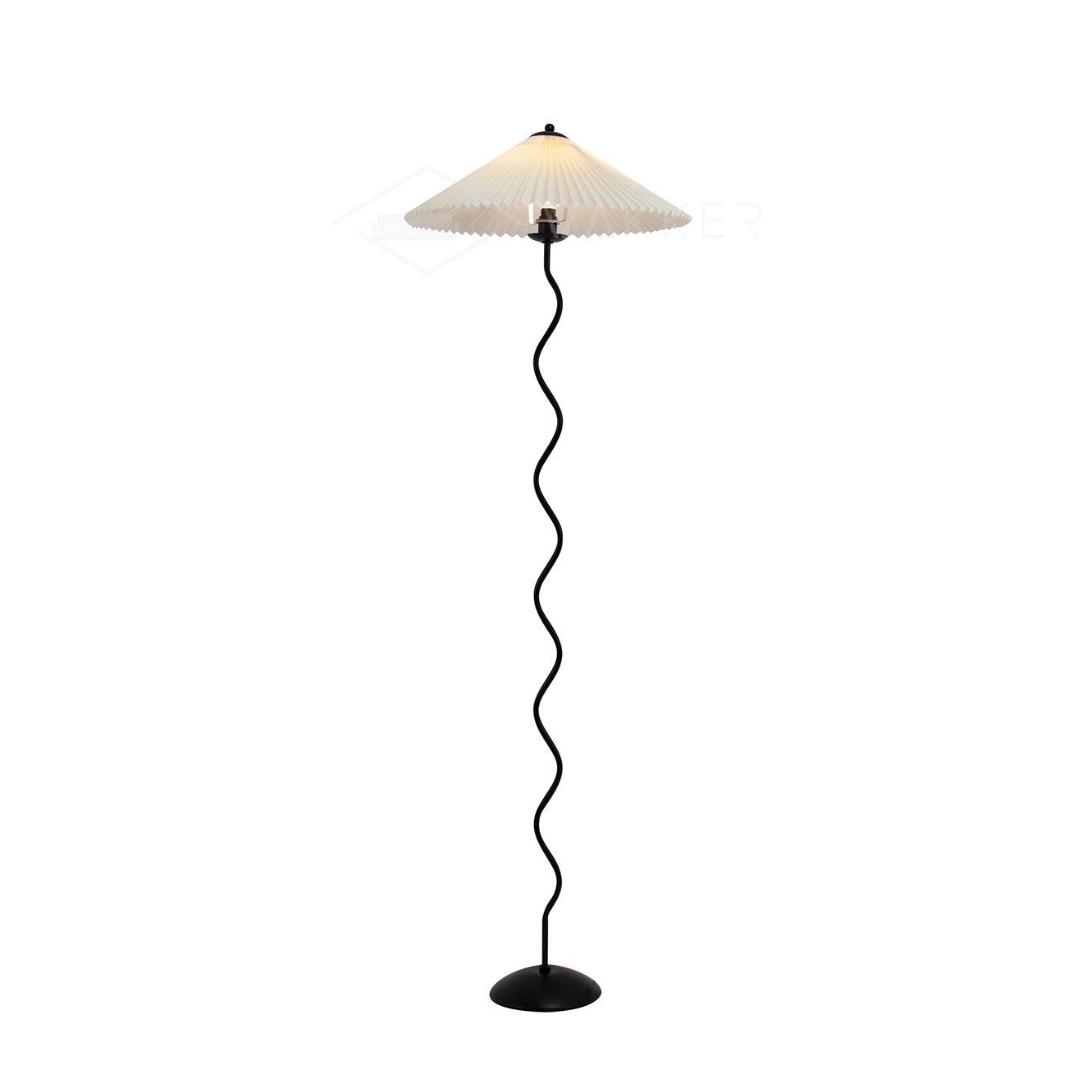 Squiggle Floor Lamp | Playful Wavy Design with LED Compatibility 1