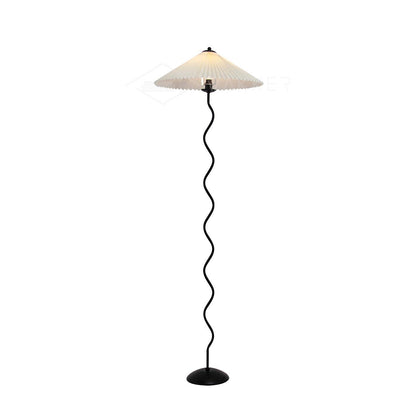 Squiggle Floor Lamp | Playful Wavy Design with LED Compatibility 1