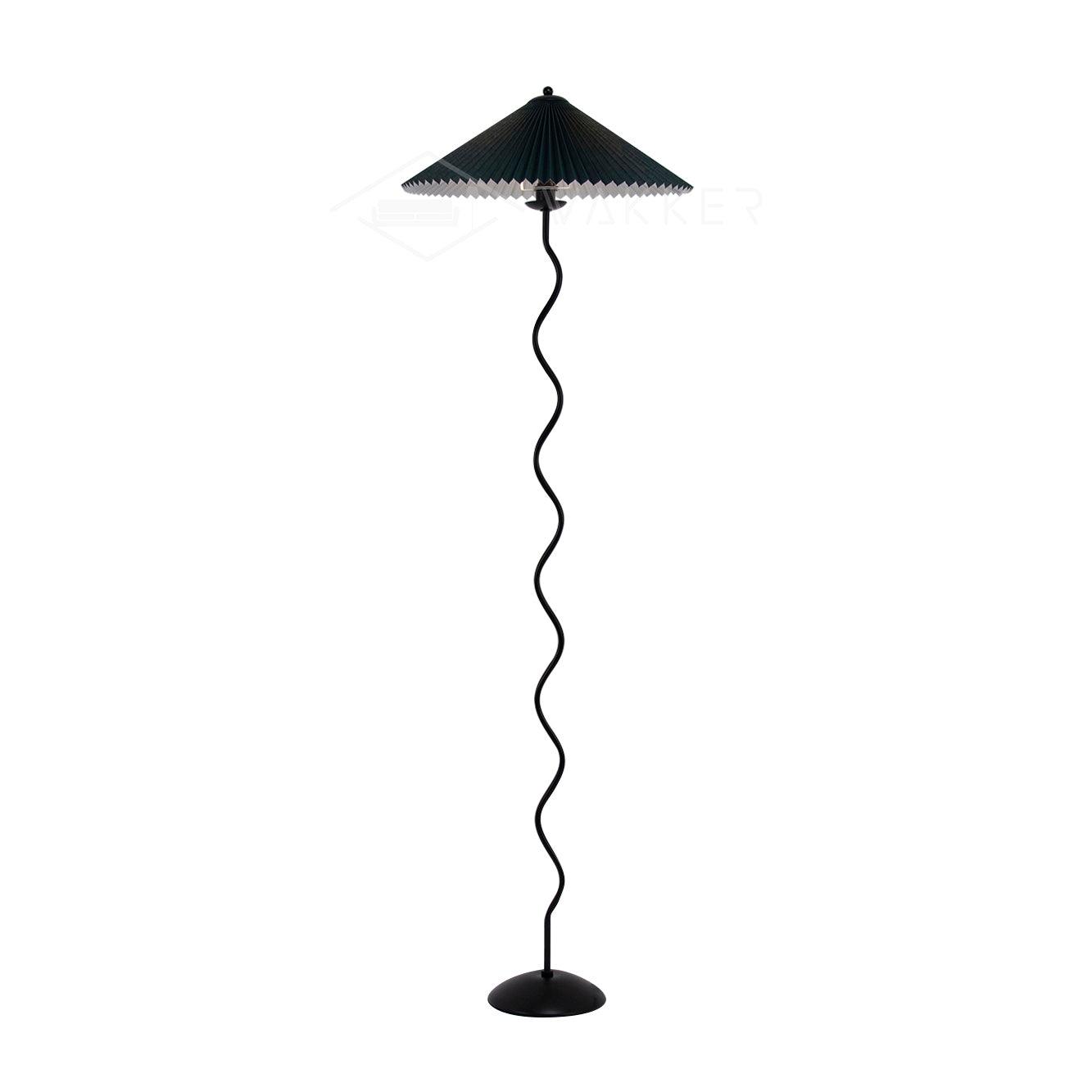Squiggle Floor Lamp | Playful Wavy Design with LED Compatibility 11