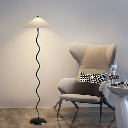 Squiggle Floor Lamp | Playful Wavy Design with LED Compatibility 5