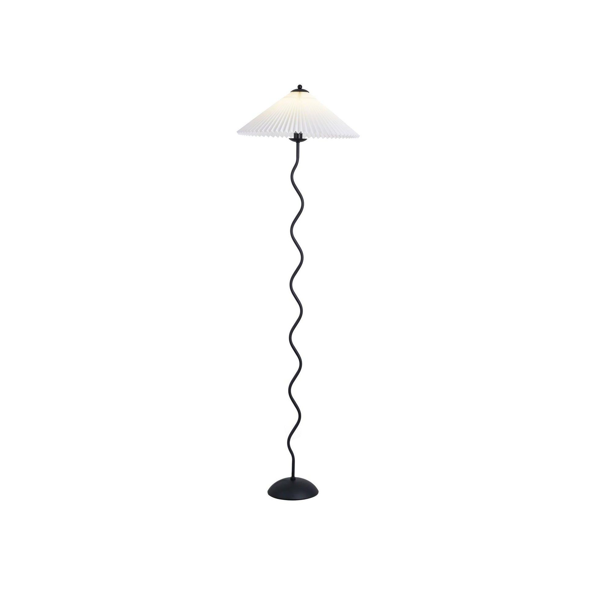 Squiggle Floor Lamp | Playful Wavy Design with LED Compatibility 10