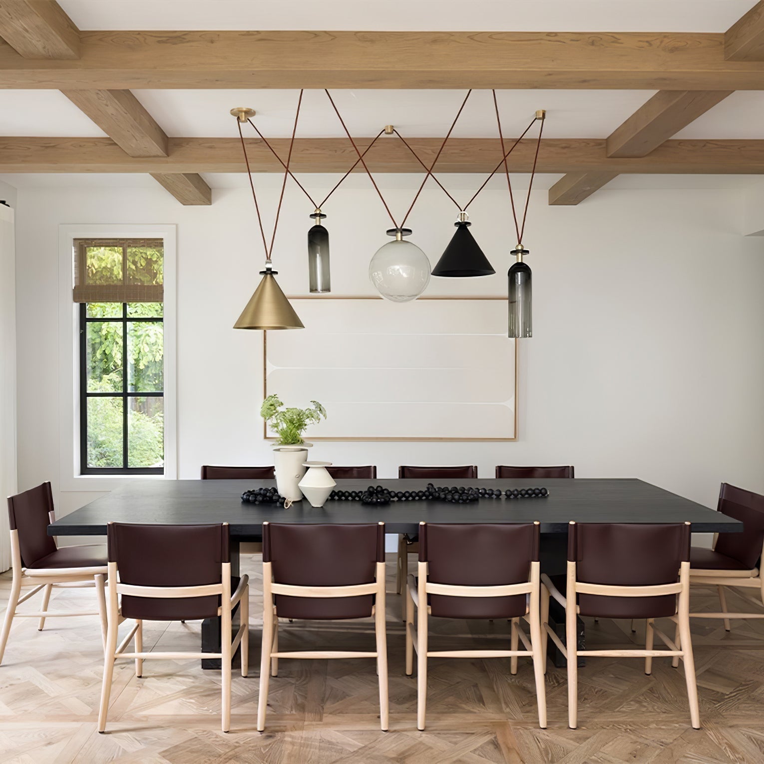 Modern Geometric Chandelier | Customizable Modular Design with Adjustable Height 9