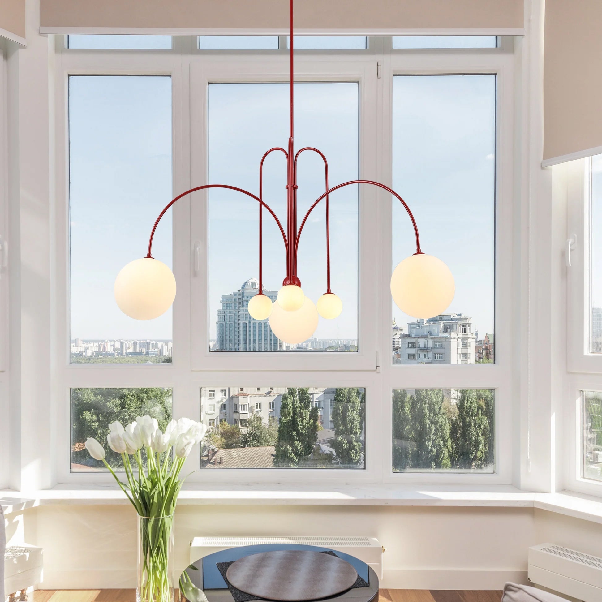 Modern Pendant Light | Elegant 6-Head LED Fixture for Contemporary Spaces 3