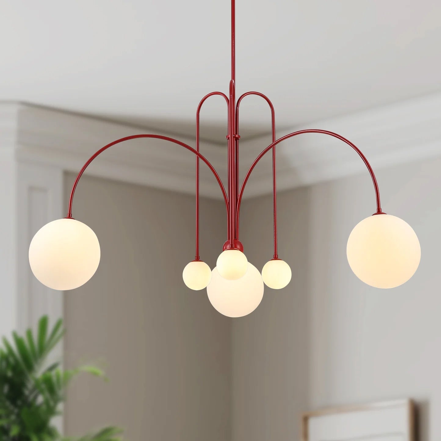 Modern Pendant Light | Elegant 6-Head LED Fixture for Contemporary Spaces 4
