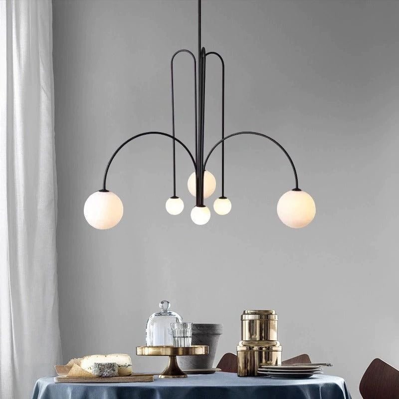 Modern Pendant Light | Elegant 6-Head LED Fixture for Contemporary Spaces 1