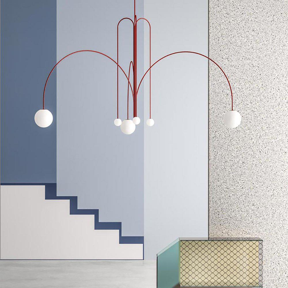 Modern Pendant Light | Elegant 6-Head LED Fixture for Contemporary Spaces 8