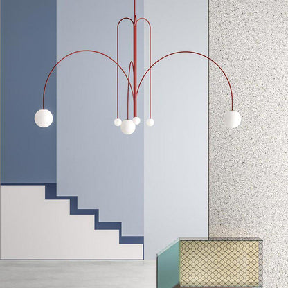 Modern Pendant Light | Elegant 6-Head LED Fixture for Contemporary Spaces 8