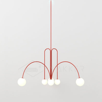 Modern Pendant Light | Elegant 6-Head LED Fixture for Contemporary Spaces 9