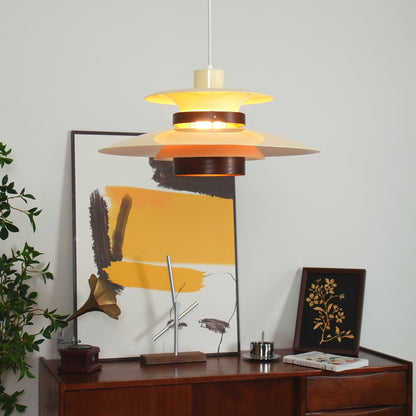 Modern Globe Pendant Light | Layered Design with Warm Wood Accents 5