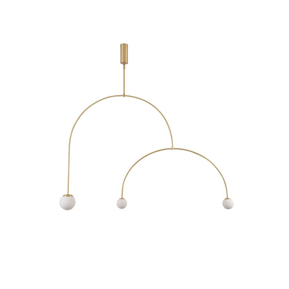 Modern Gold Chandelier | Minimalist Design with Adjustable Height 15