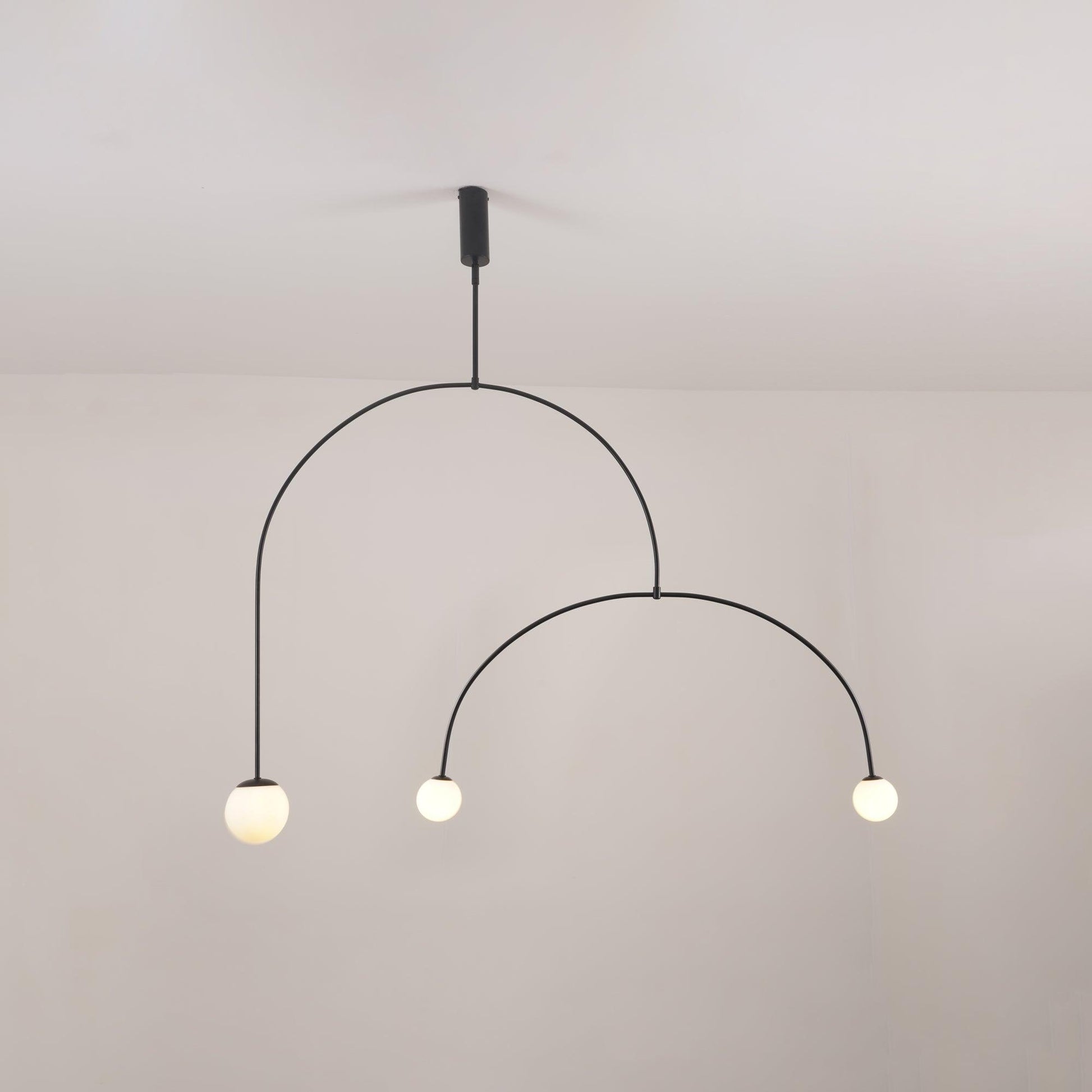 Modern Gold Chandelier | Minimalist Design with Adjustable Height 4