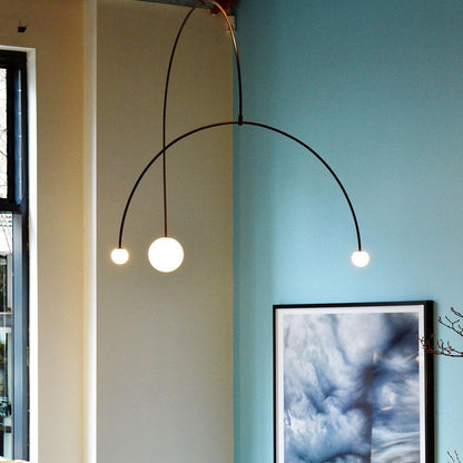 Modern Gold Chandelier | Minimalist Design with Adjustable Height 5