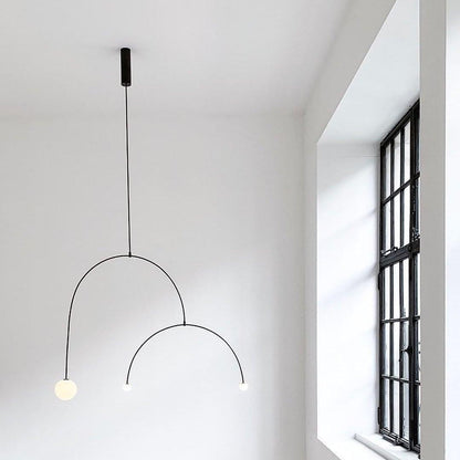 Modern Gold Chandelier | Minimalist Design with Adjustable Height 6