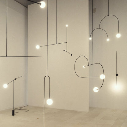 Modern Gold Chandelier | Minimalist Design with Adjustable Height 7