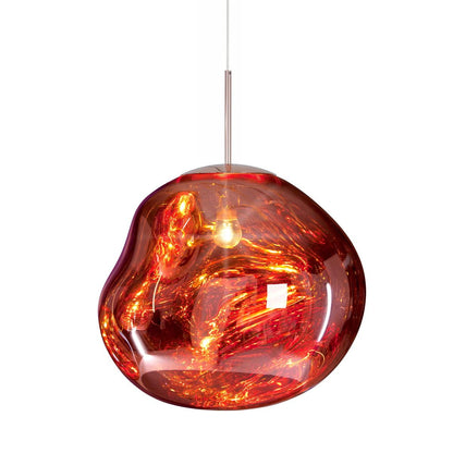 Modern Lava Pendant Lamp | Twisted Copper Design with Adjustable Height 1