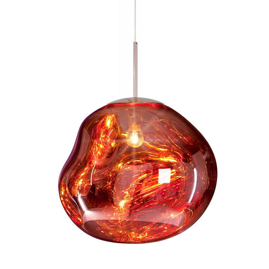 Modern Lava Pendant Lamp | Twisted Copper Design with Adjustable Height 1