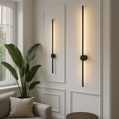 Modern Linear Wall Lamp | Sleek Iron and Acrylic Design 0