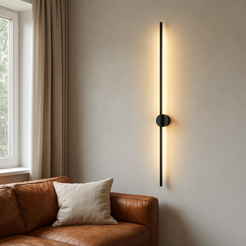 Modern Linear Wall Lamp | Sleek Iron and Acrylic Design 1