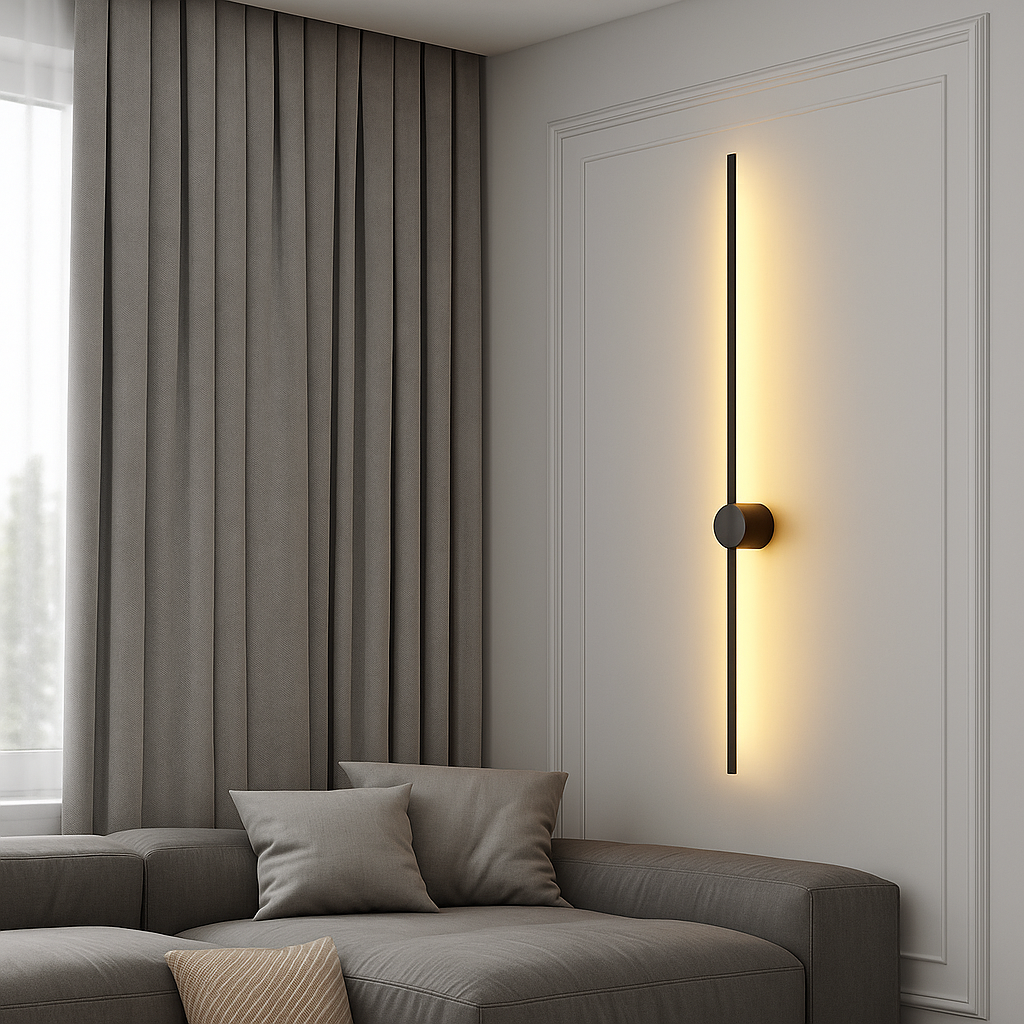 Modern Linear Wall Lamp | Sleek Iron and Acrylic Design 6