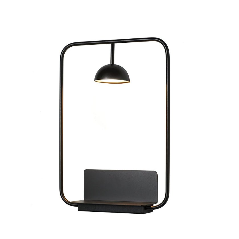 Modern Metal Wall Lamp | Integrated Shelf for Stylish Decor 2