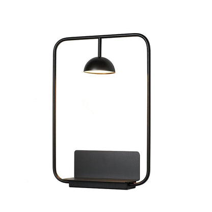 Modern Metal Wall Lamp | Integrated Shelf for Stylish Decor 2