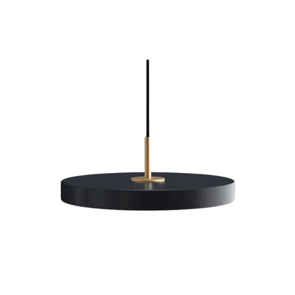 Modern Minimalist Ceiling Light | Sleek Round Design with Brass Accents 1