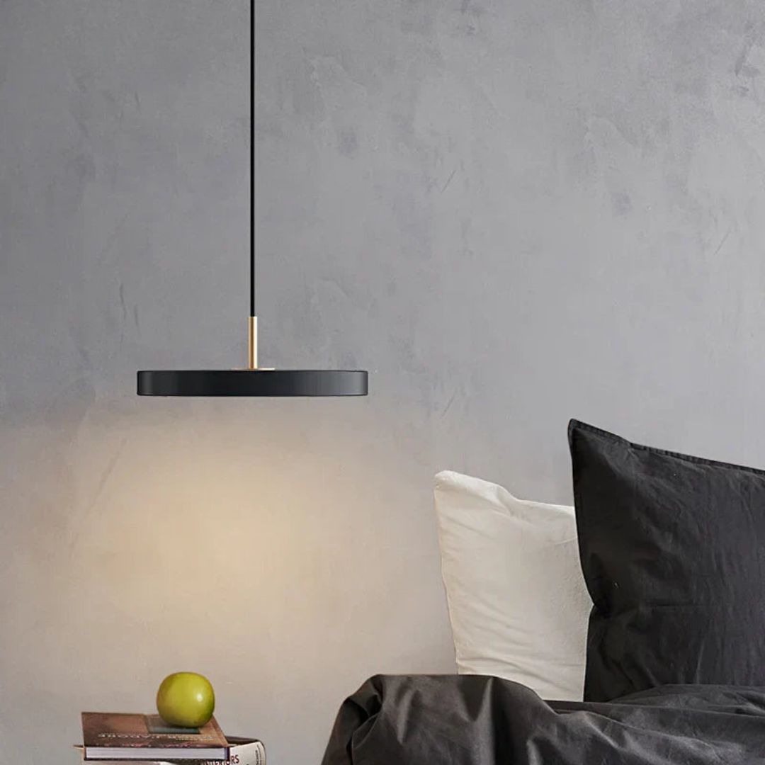 Modern Minimalist Ceiling Light | Sleek Round Design with Brass Accents 4