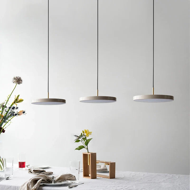 Modern Minimalist Ceiling Light | Sleek Round Design with Brass Accents 5