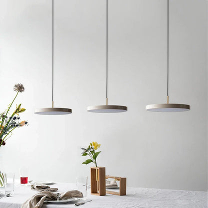 Modern Minimalist Ceiling Light | Sleek Round Design with Brass Accents 5