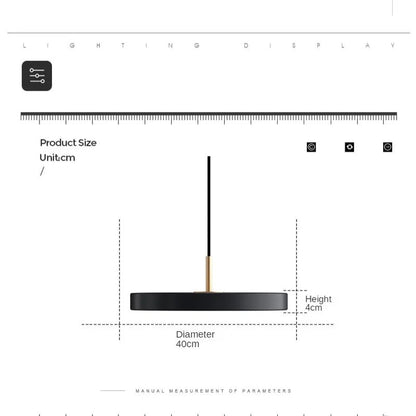 Modern Minimalist Ceiling Light | Sleek Round Design with Brass Accents 6