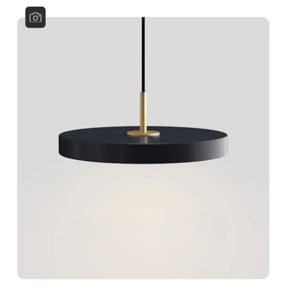 Modern Minimalist Ceiling Light | Sleek Round Design with Brass Accents 7