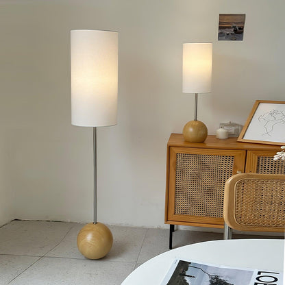 Modern Minimalist Floor Lamp | Soft Light Diffusion with Wooden Base 4