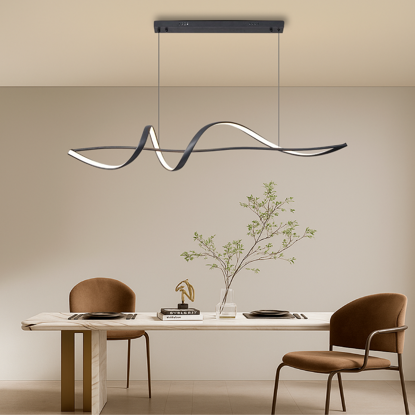 Modern Pendant Lamp | Sculptural Design with Adjustable Height 1