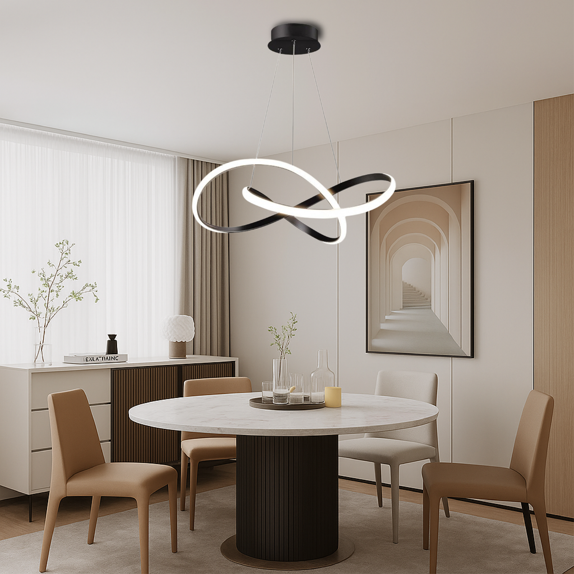 Modern Pendant Light | Adjustable Hanging Lights for Kitchen Island 0