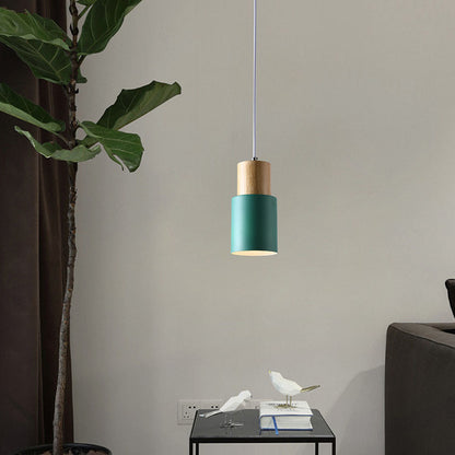 Modern Pendant Light | Colorful Cylinder Design for Stylish Interiors 11