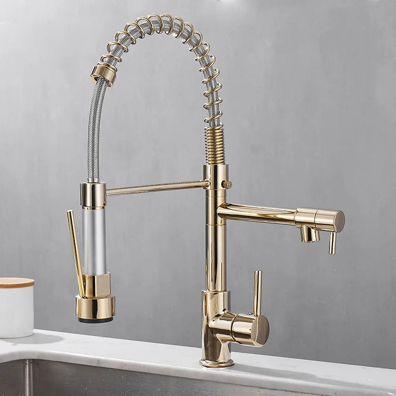 Modern Two-Way Faucet Connector | Compact Dual Outlet for Kitchen Efficiency 0