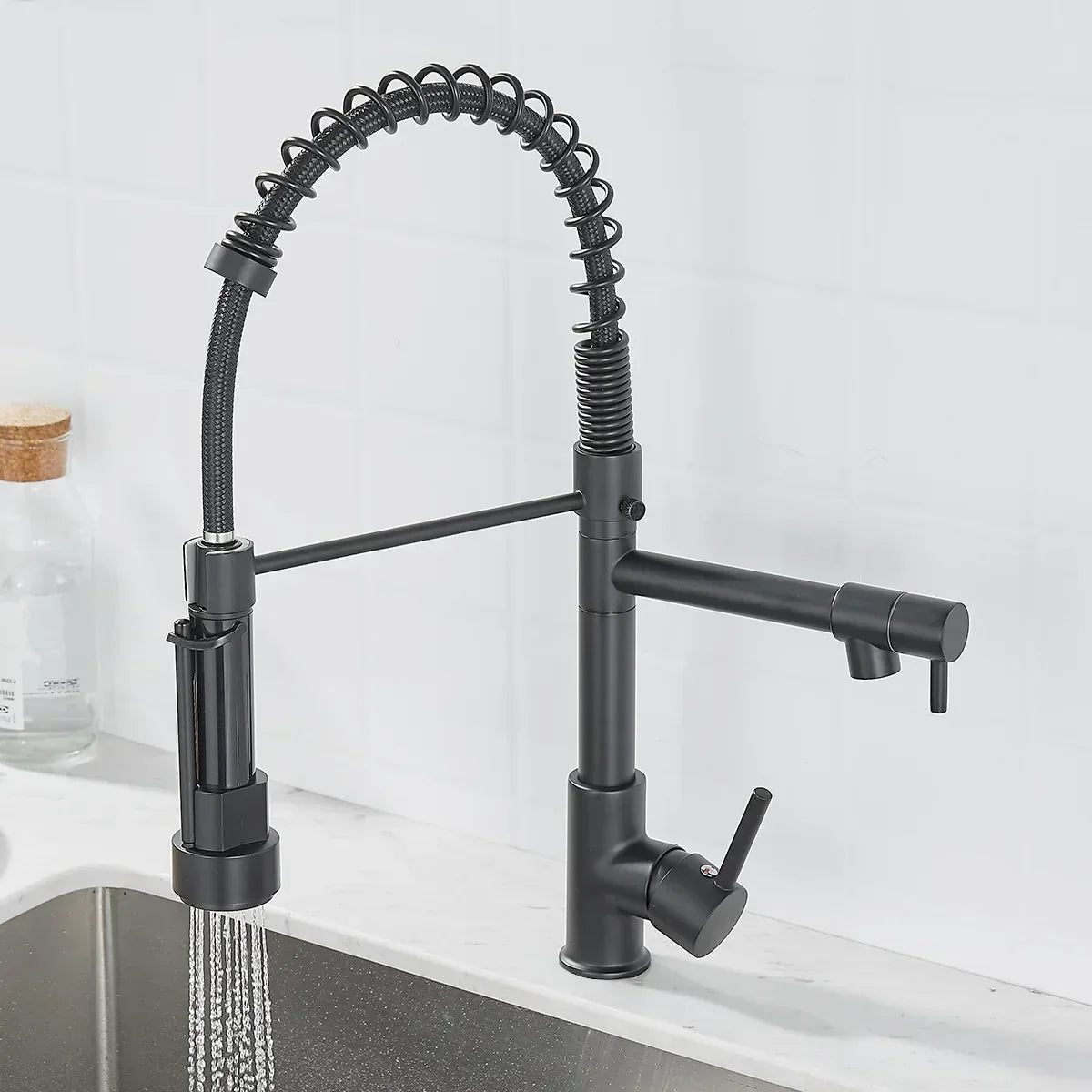 Modern Two-Way Faucet Connector | Compact Dual Outlet for Kitchen Efficiency 5