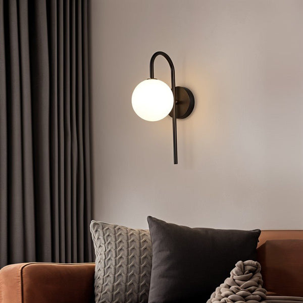 Modern Wall Sconce Lighting | Elegant Metal Design with Glass Shade 3