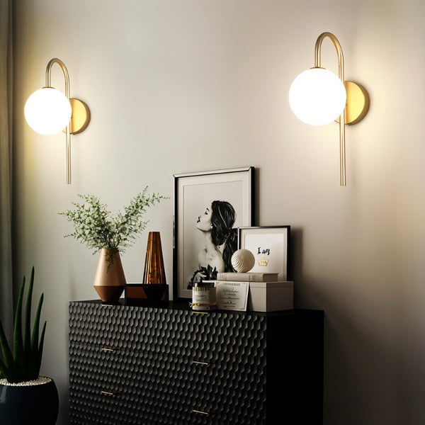Modern Wall Sconce Lighting | Elegant Metal Design with Glass Shade 6
