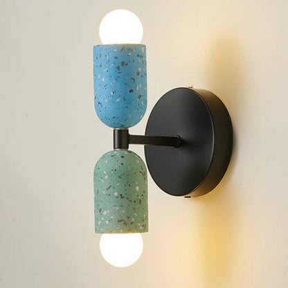 Modern Wall Sconce | Colorful Iron Design with Dual Light Capacity 3